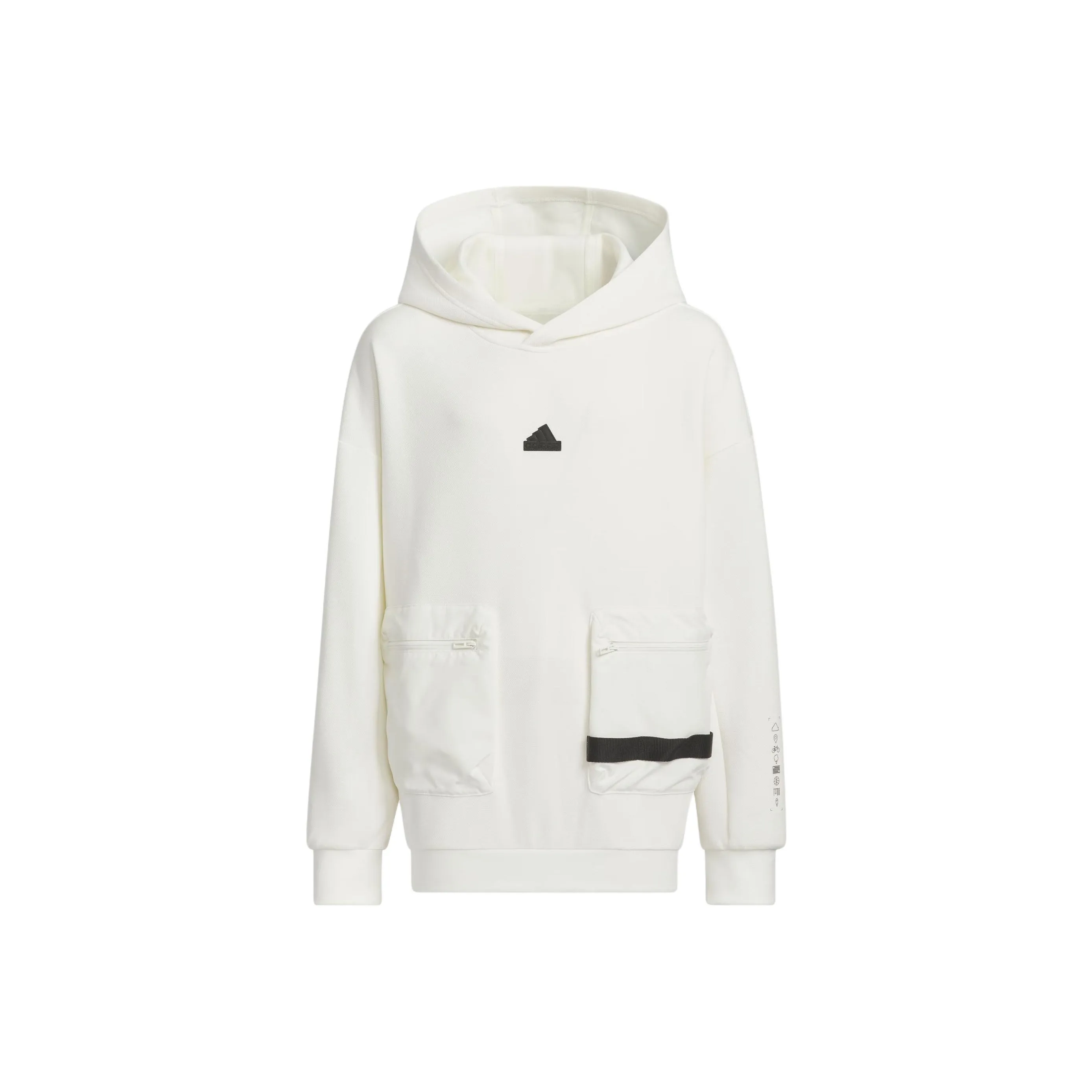 Adidas Свитшот CITY ESCAPE AEROREADY Hoodie Нефритовый Белый Детский