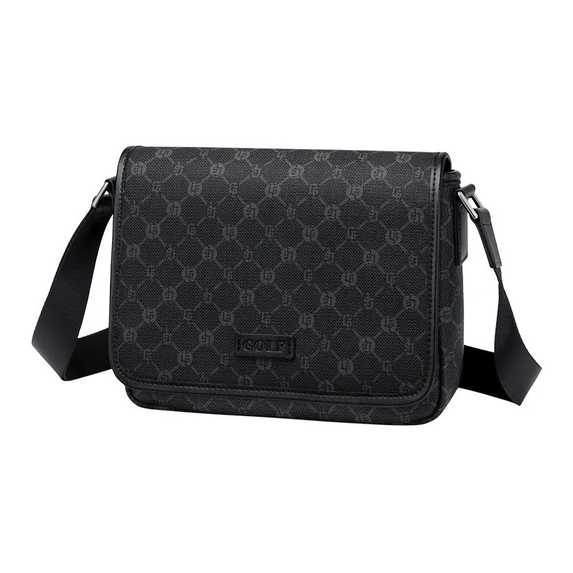 GOLF PVC Shoulder Bag Regular Men's Gray & Black