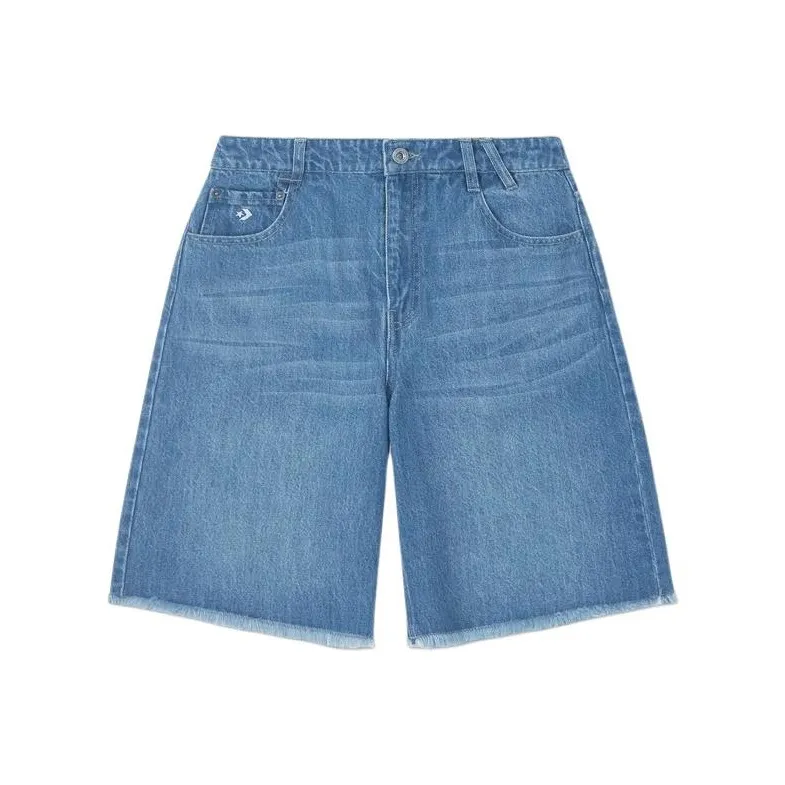 Converse black-sharkskin Denim Shorts Women's Blue