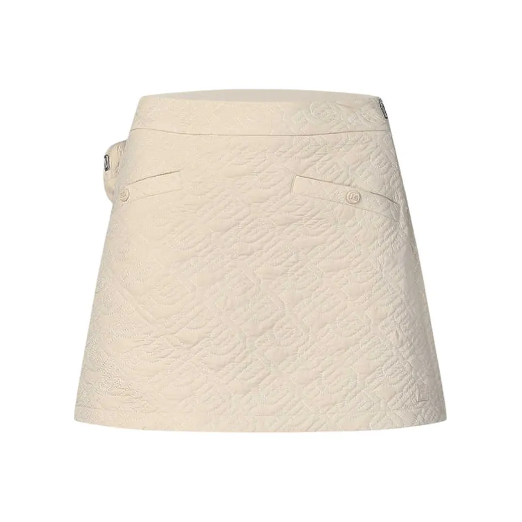 FILA GOLF серия Повседневные короткие юбки Женские Коричневый Бежевый Хаки