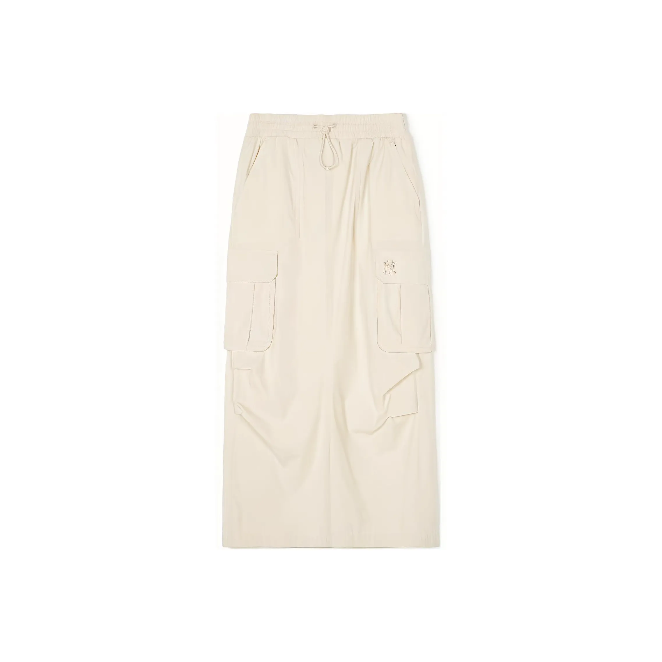 MLB New York Yankees Casual Long Skirt Women's Linen Cream