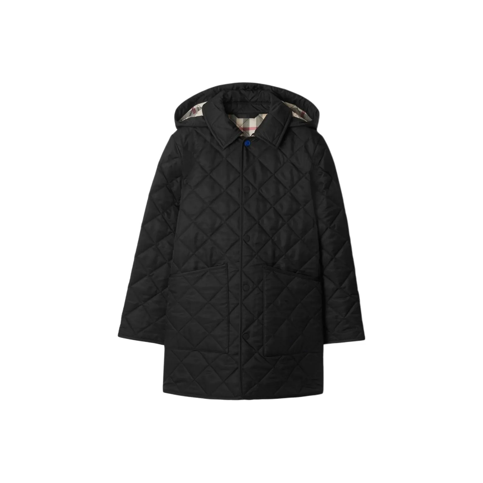 Burberry Хлопковый пуховик FW24 Черный Детский