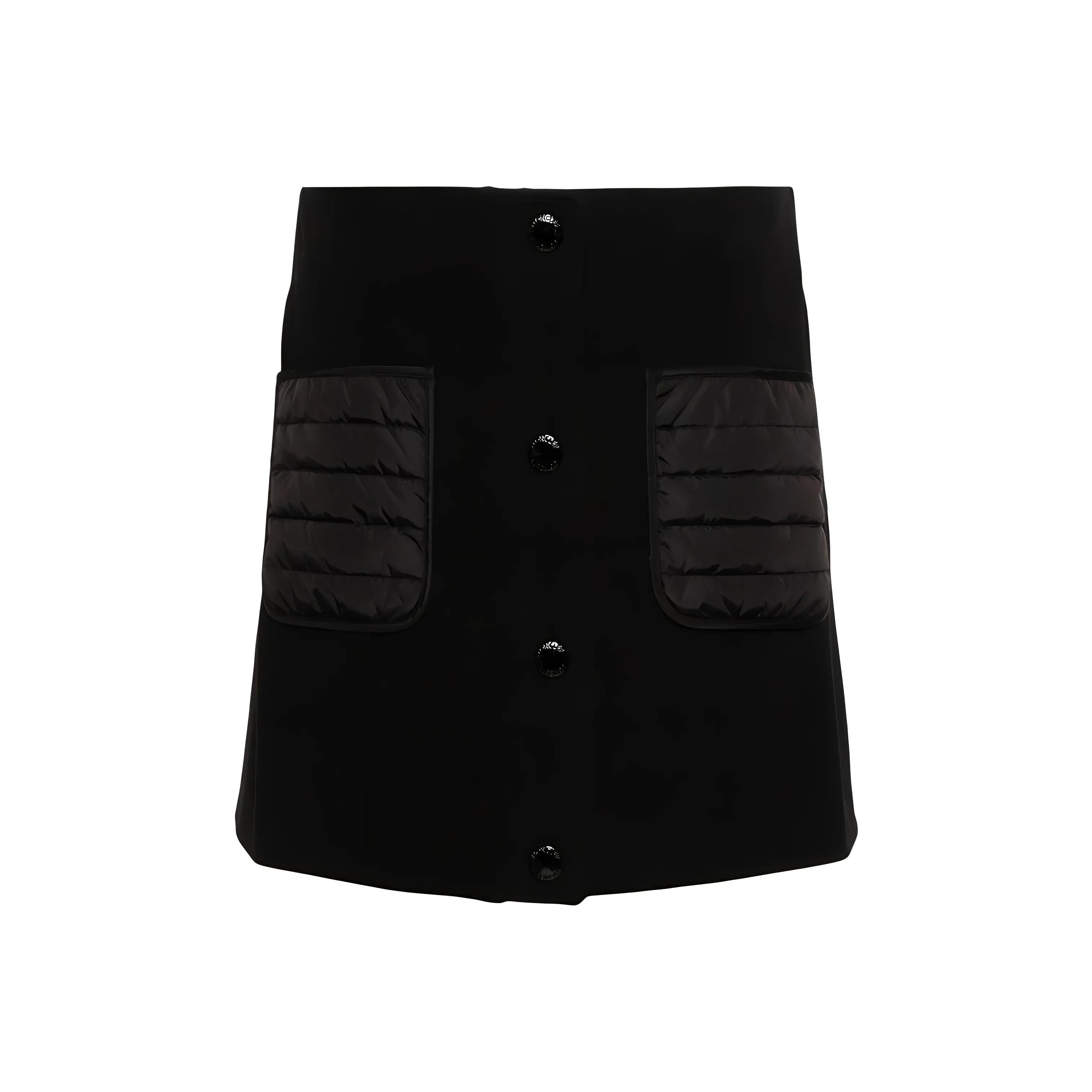 Moncler Logo Patch Straight Hem Mini Skirt