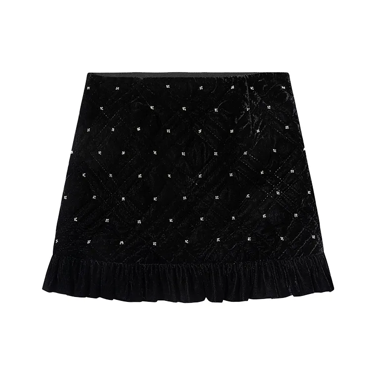 Ouyang Повседневные короткие юбки Женские Galaxy Black