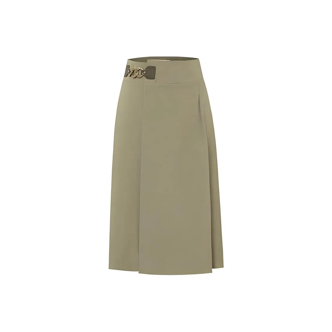 BBLLUUEE Повседневный Длинный Юбка Женские Нефритово-зеленый