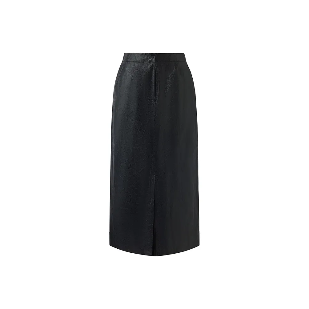 GOELIA Casual Long Skirt Women's Black