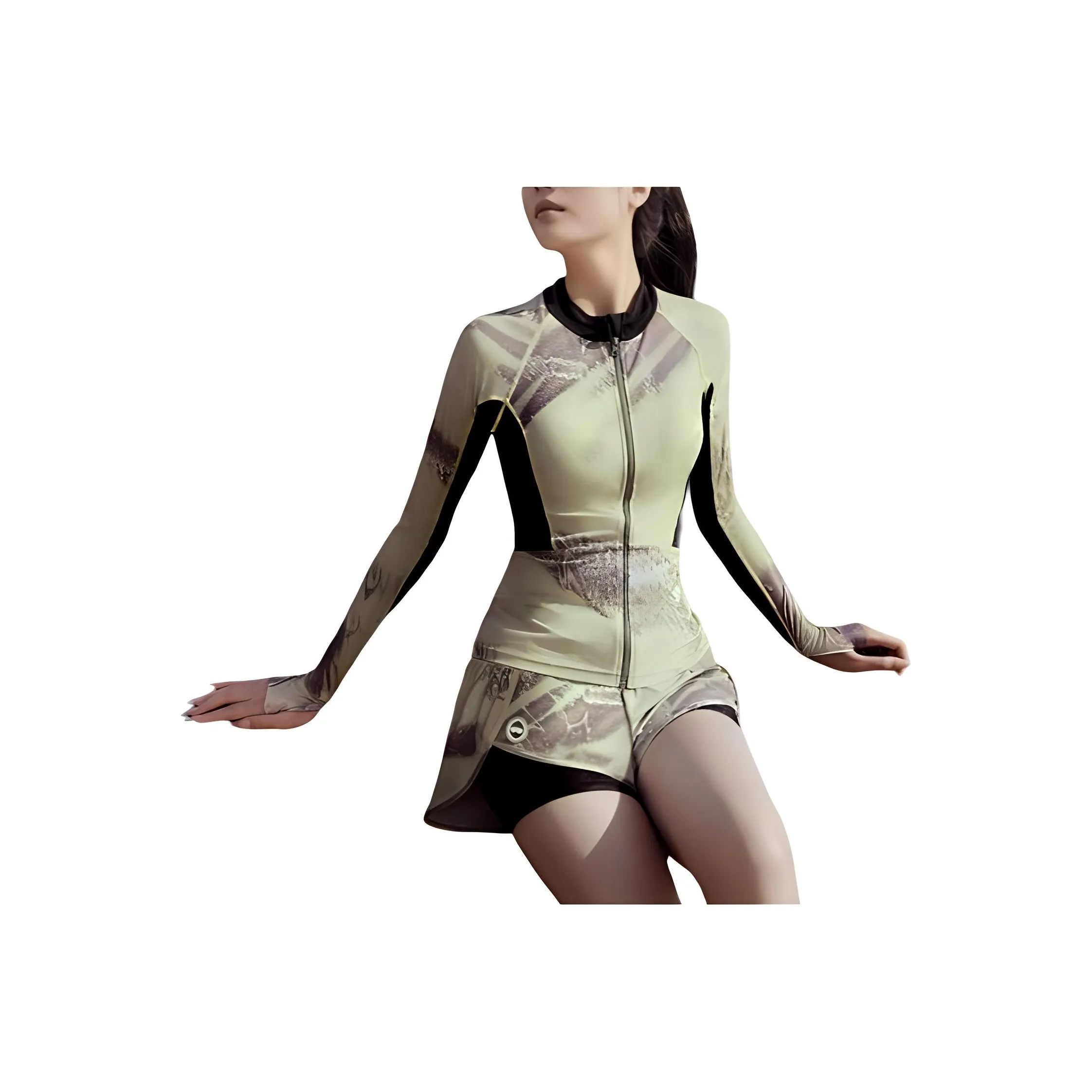 TOSWIM Двухкомпонентный купальник женский планшет песочный без границ