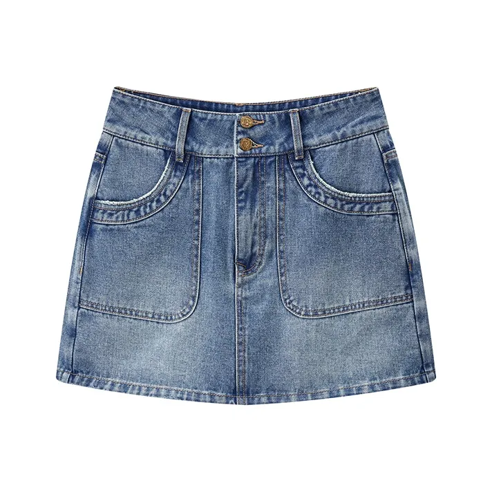 PEACEBIRD Женские джинсовые короткие юбки