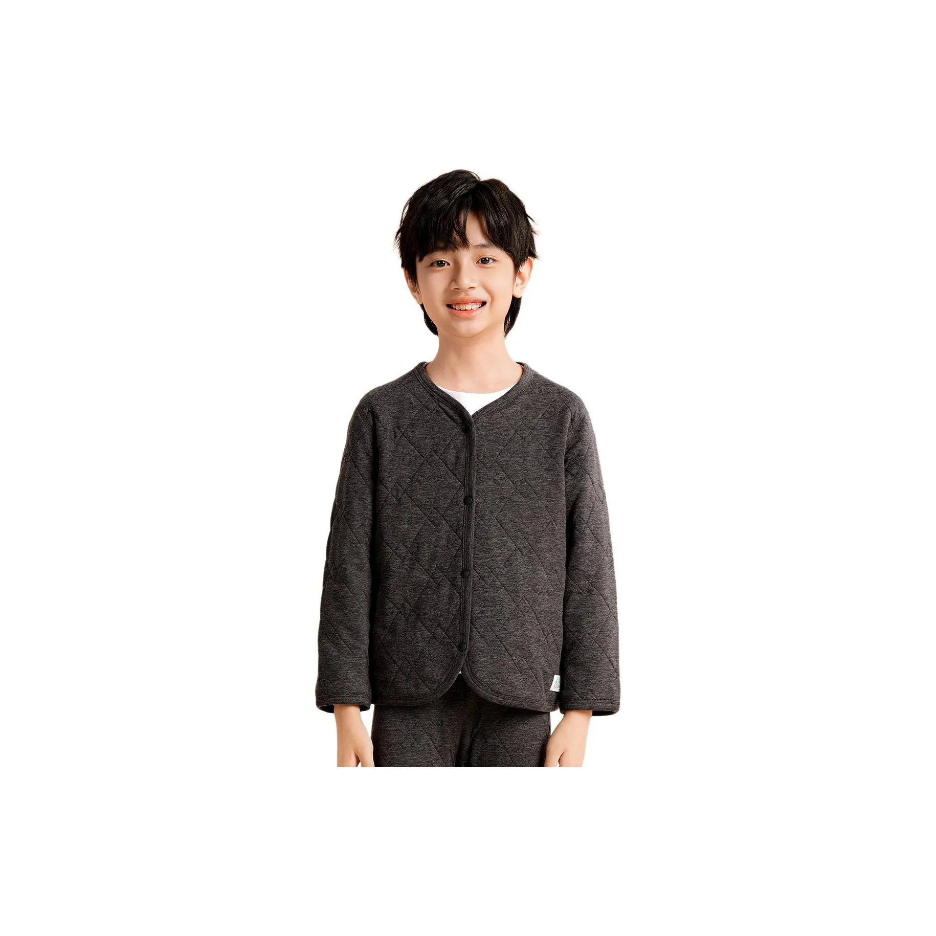 Red Bean Хлопковый пуховик Темно-серый Подростки