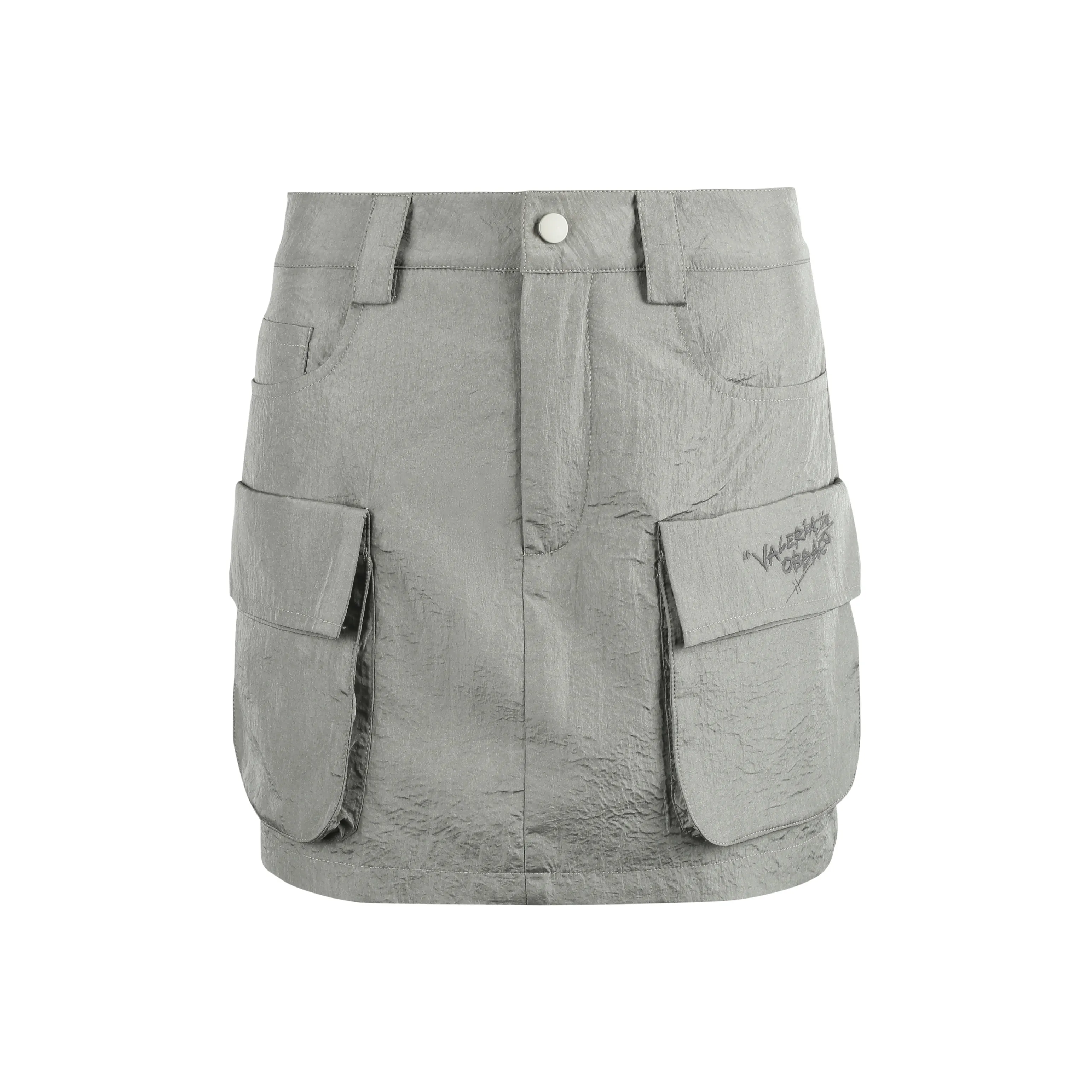 Valeria Obbaco Повседневные короткие юбки Женские Серый