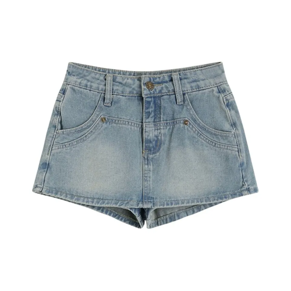 ETSE Синие Женские Джинсовые Шорты