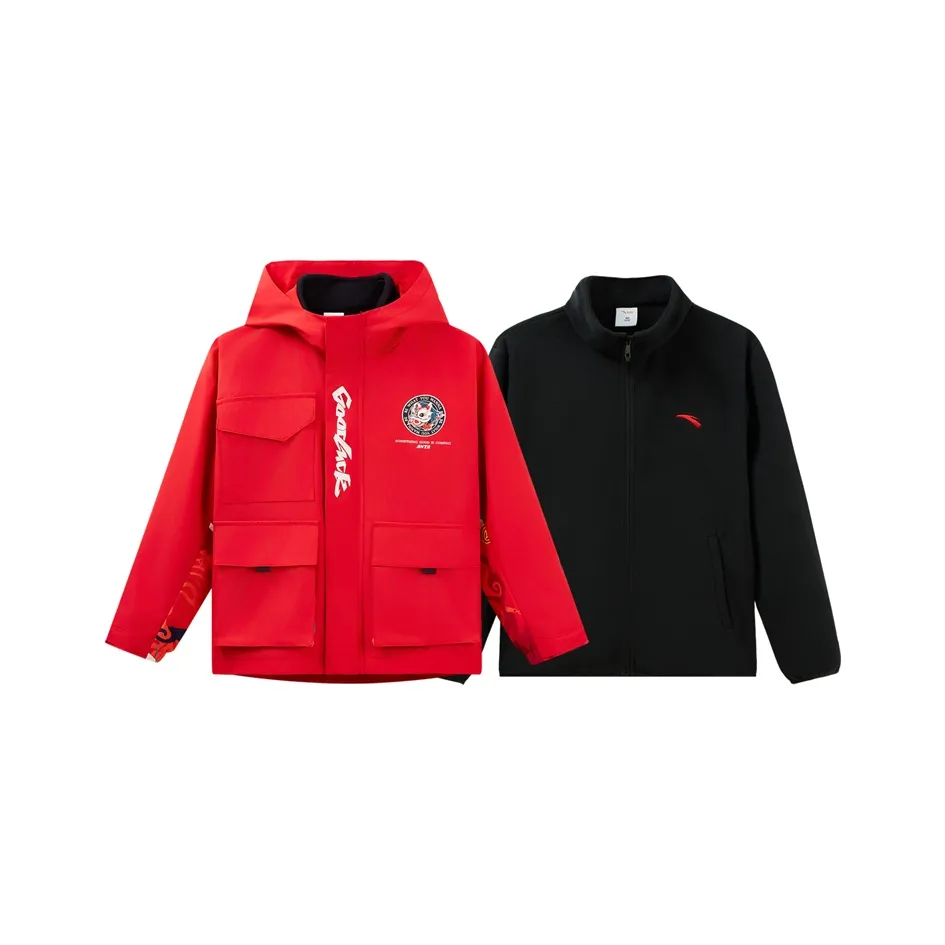 Antakids Куртки Пальто Легенда Красный Основной Черный Подростки