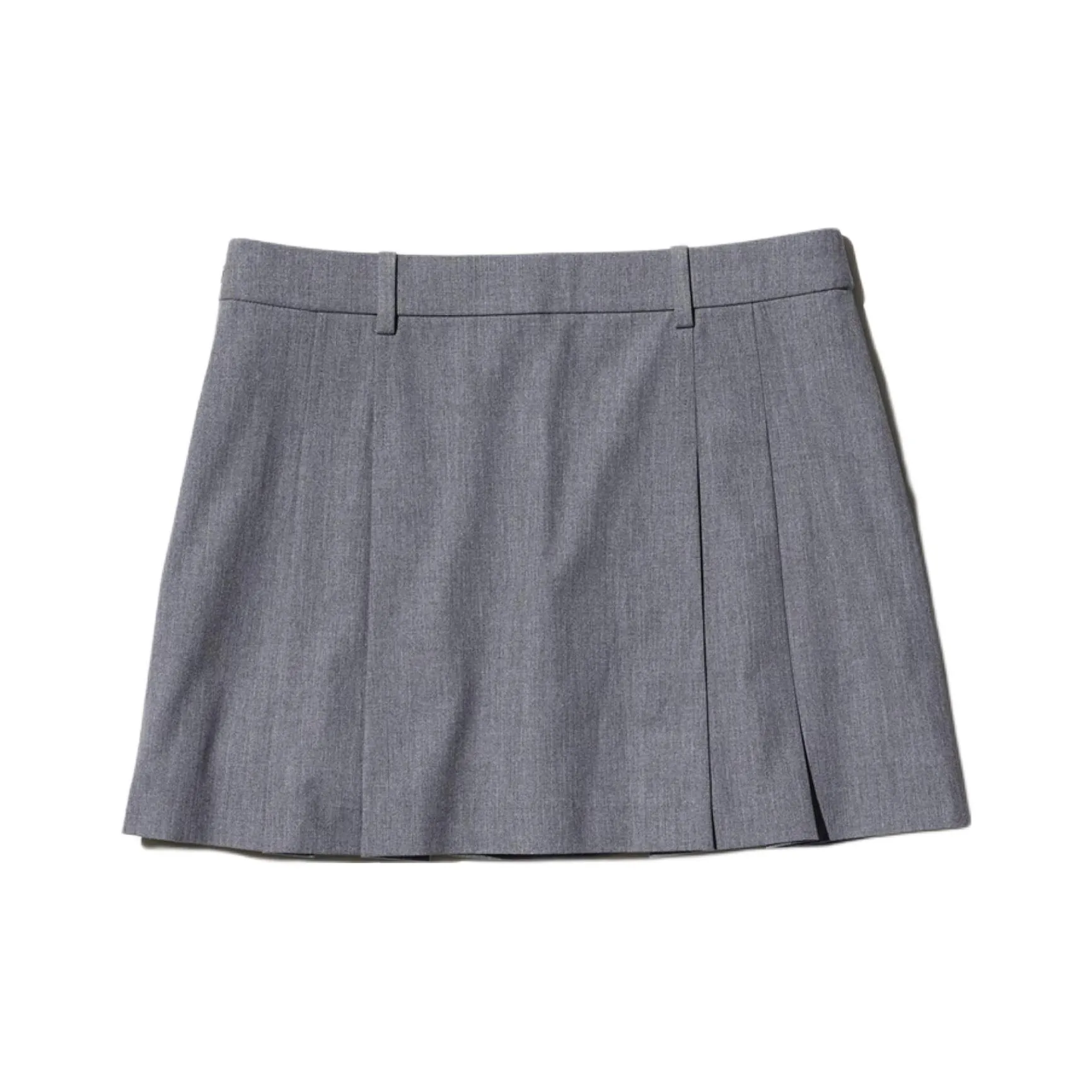 UNIQLO Повседневные короткие юбки Женские Небесно-серый