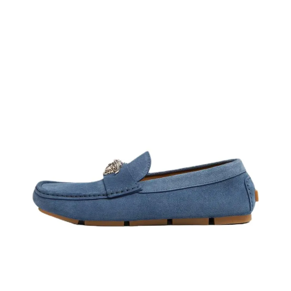 VERSACE La Medusa Loafers Men's Blue