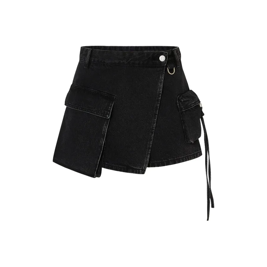 MOCO Джинсовые шорты Женские Черные