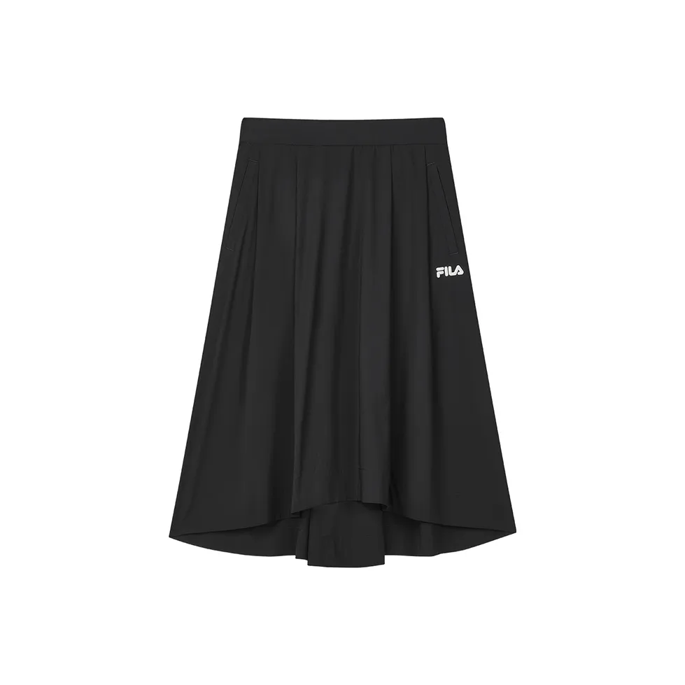 FILA Повседневный Длинный Юбка Женская Глубокий Черный