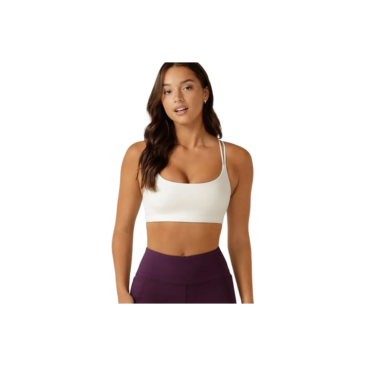 LORNA JANE LOTUS Sports Underwear Women's Pearl White