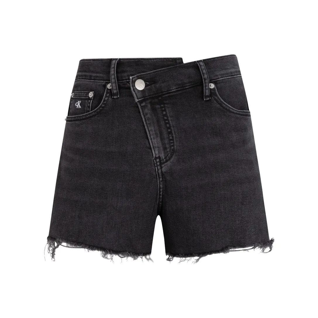 CALVIN KLEIN Denim Shorts Women's Denim Black