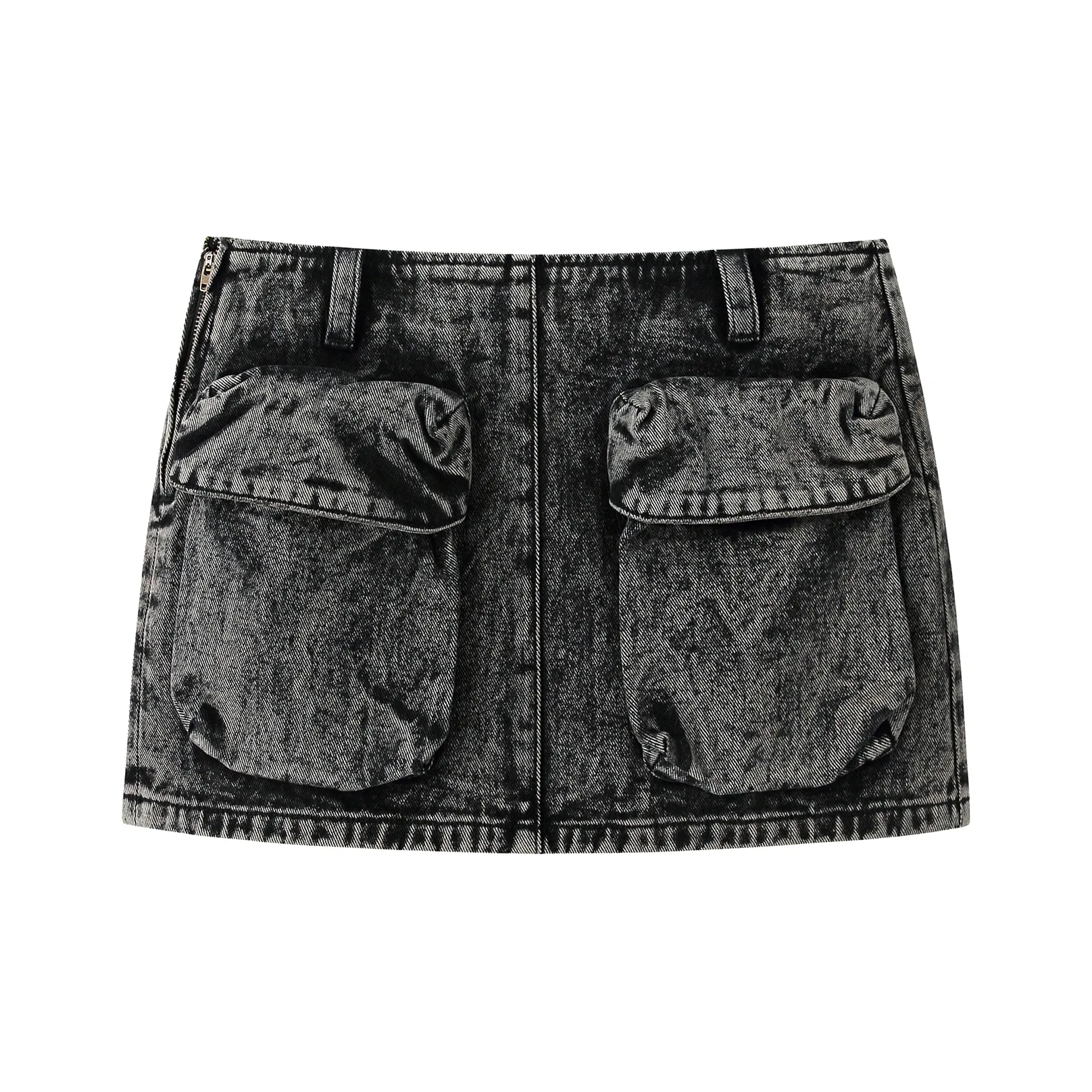 ZHOUMIAO Denim Short Skirts Women's Black