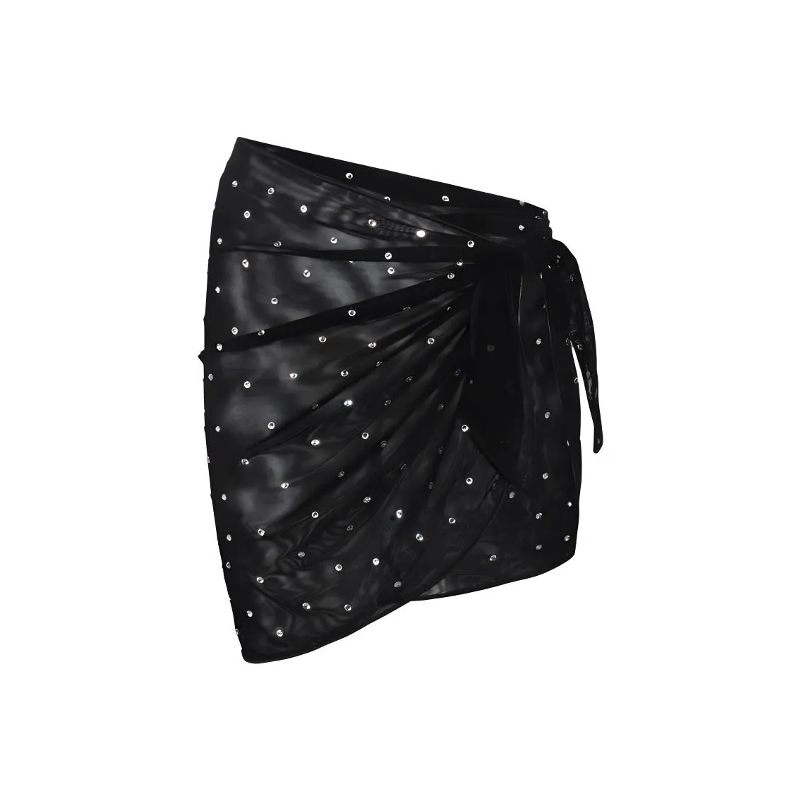 Oséree Sequinned Embellished Side Tie Cover Up