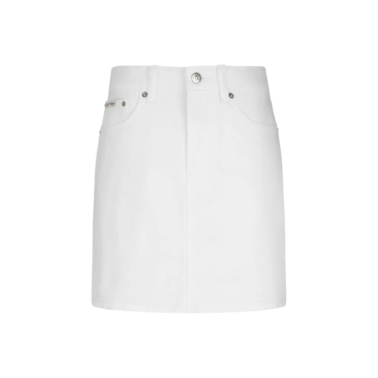 Calvin Klein Повседневные короткие юбки Женские Белый Деним