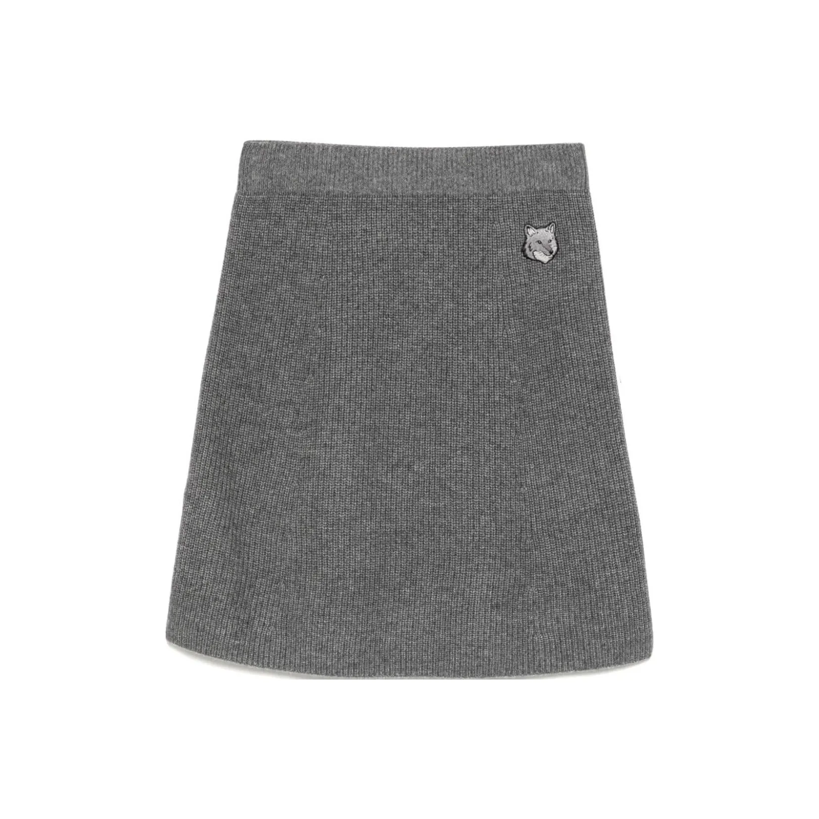 Maison Kitsune Повседневные короткие юбки Женские Серый