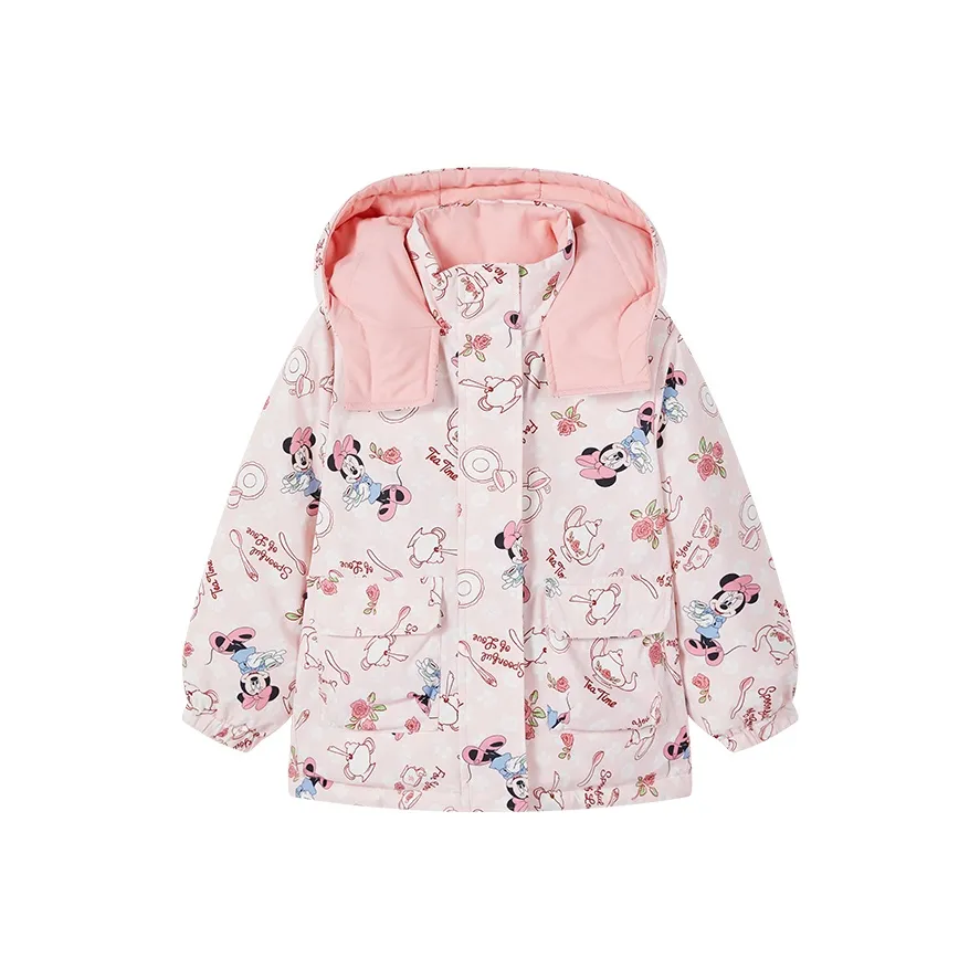 Disney пуховик розовый для детей 3-7 лет