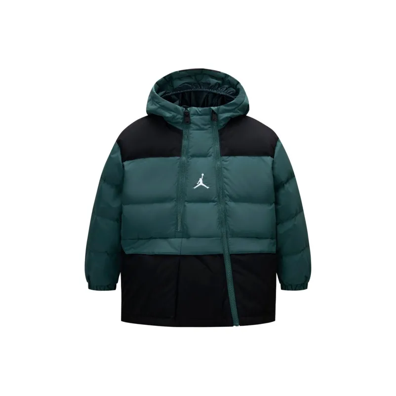 Jordan Down Jacket Mediterranean Green Teenagers Джордан Пуховик Средиземноморский Зеленый Подростки