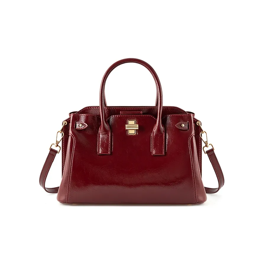 Vigno Сумка через плечо из синтетической кожи обычная женская красная