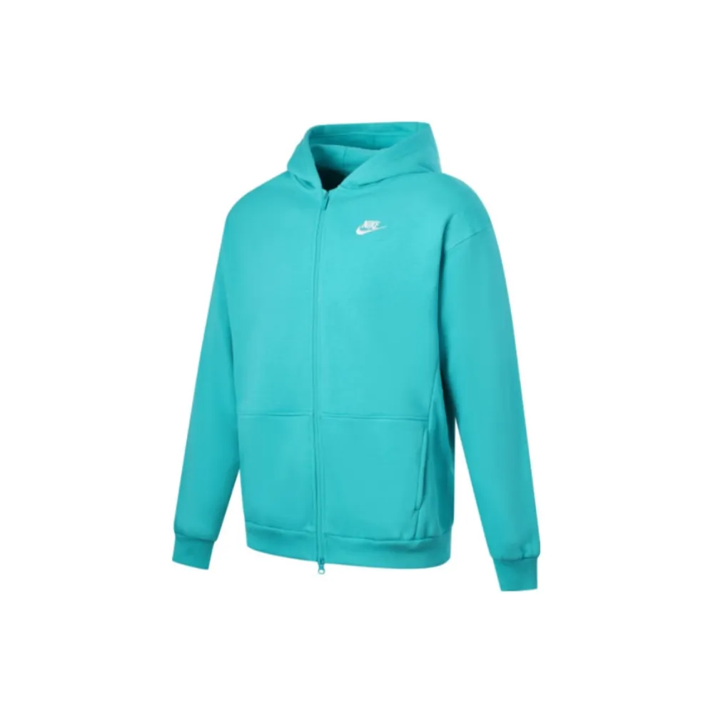 Nike Толстовка SportswearClub Флис OVERSIZE Кактус Зеленый Белый Подростки