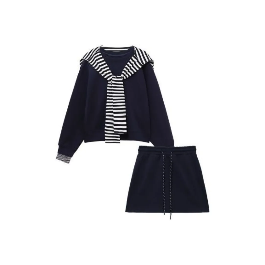 KKX Комплект с юбкой Женские Темно-синий