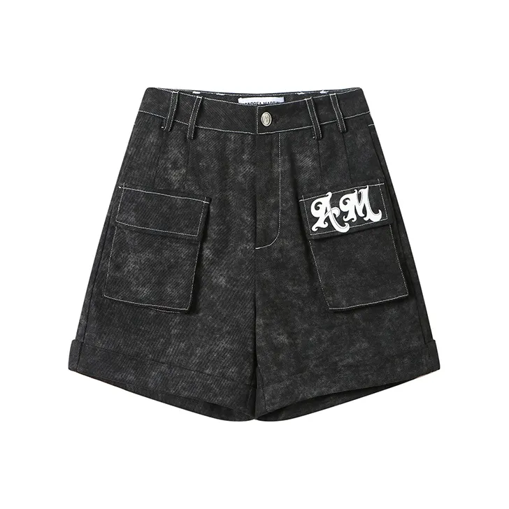 ANDREA MARTIN Denim Shorts Women's Black
