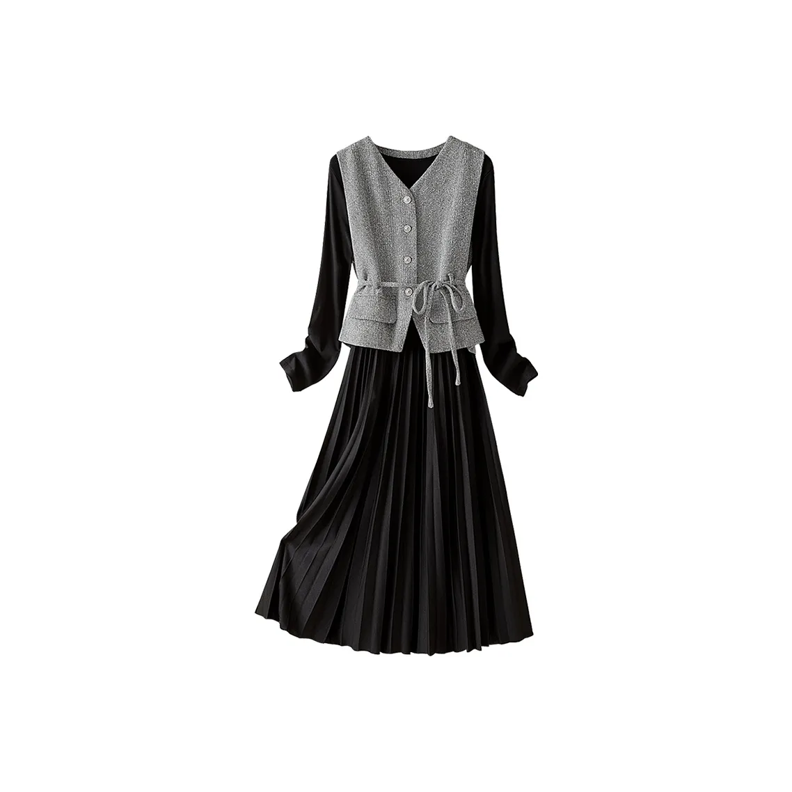 Cypress House Комплект с юбкой Женские Черный+Белый