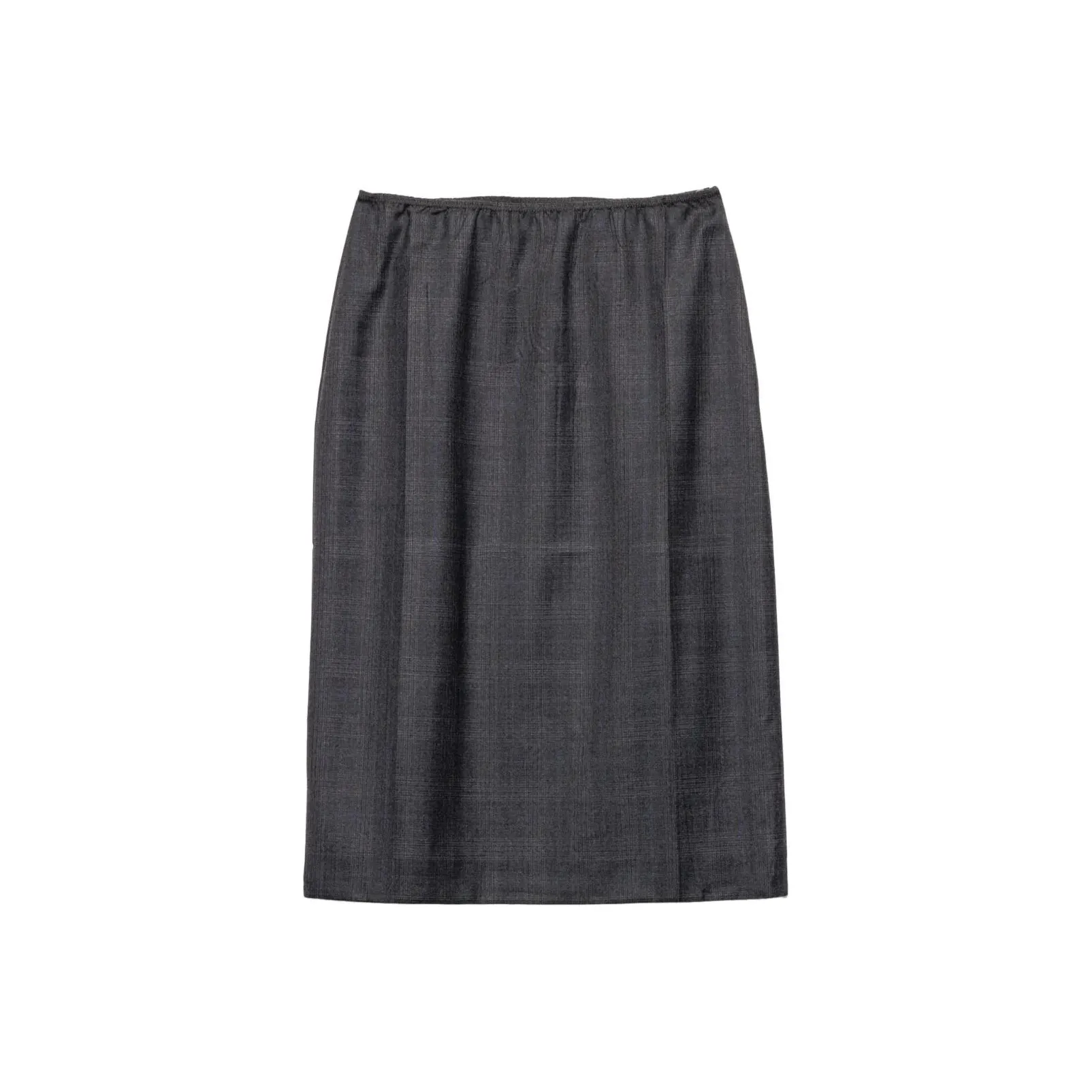 PRADA High Waist Straight Hem Skirt