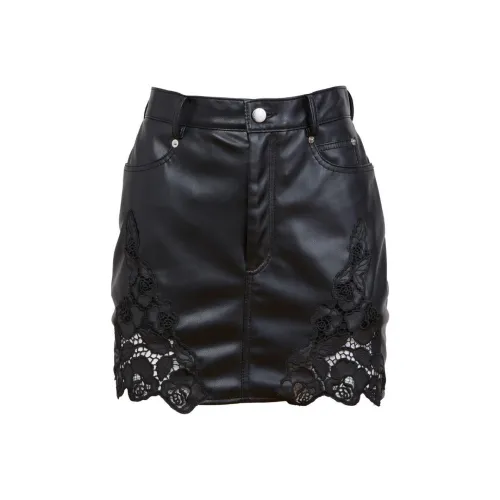 Fleur Du Mal Черные Женские Повседневные Короткие Юбки