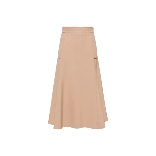 ELIE SAAB Бежевые Женские Повседневные Длинные Юбки
