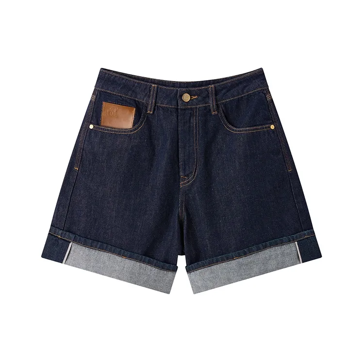 PEACEBIRD Denim Shorts Women's Denim Dark Blue