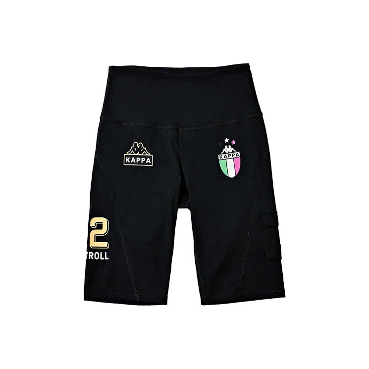 Kappa Sports Shorts Women's Black, Neon Orange Yellow