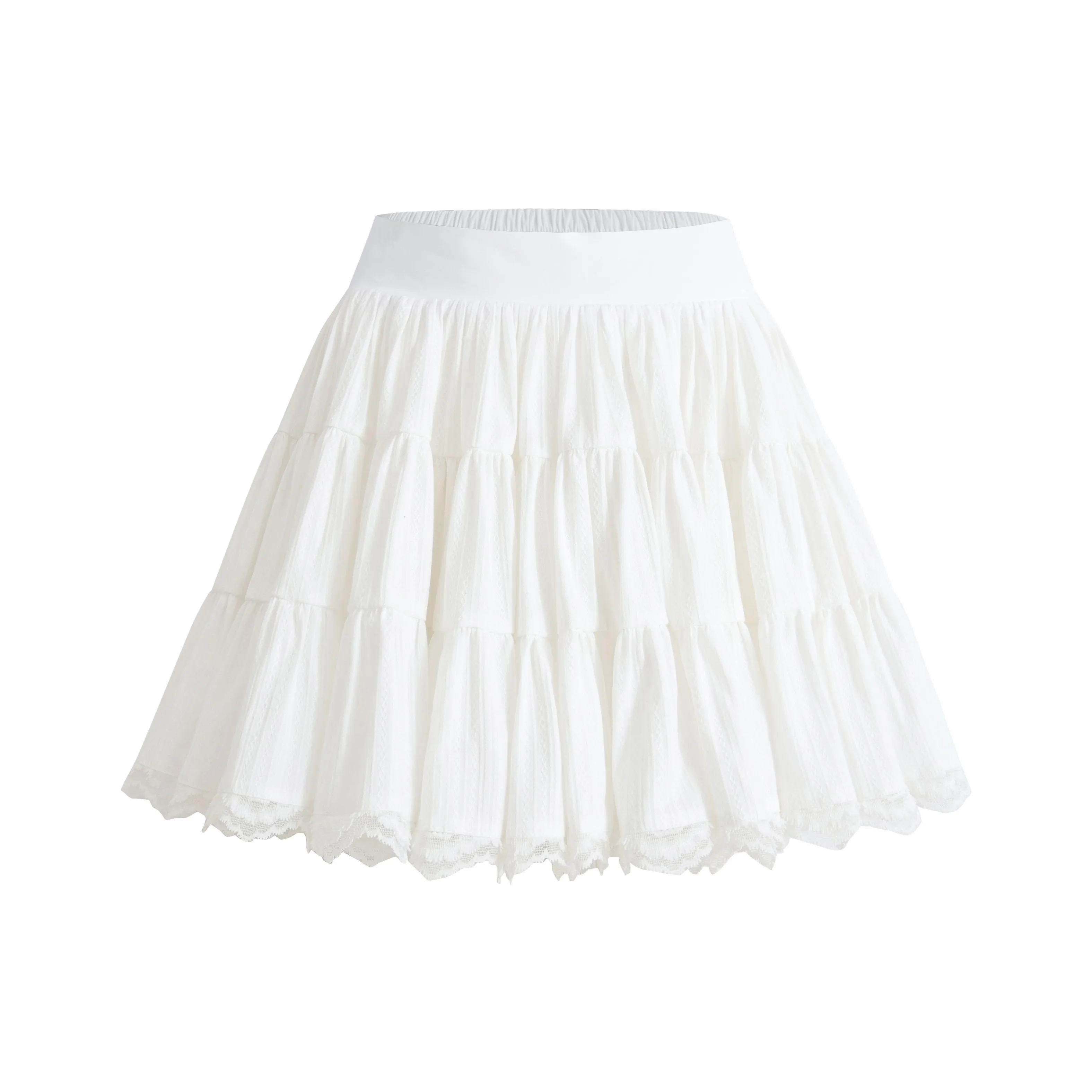ELEVEN SLEEP Casual Short Skirts Women's White