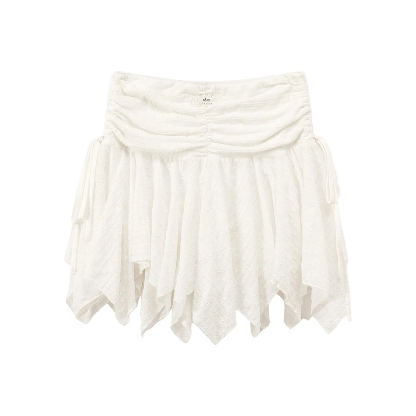 CHUU Белый Женские Повседневные Короткие Юбки