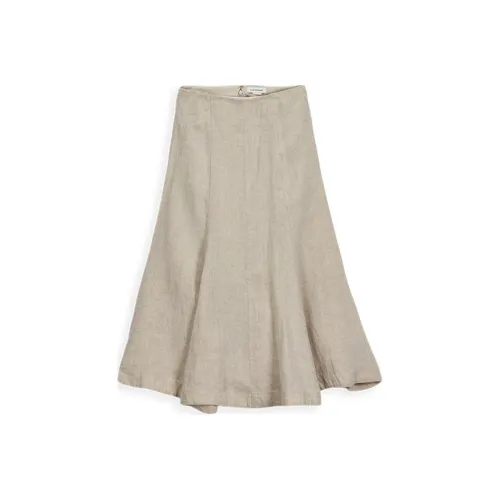 CLUB MONACO Светлый хаки Женские Повседневные длинные юбки