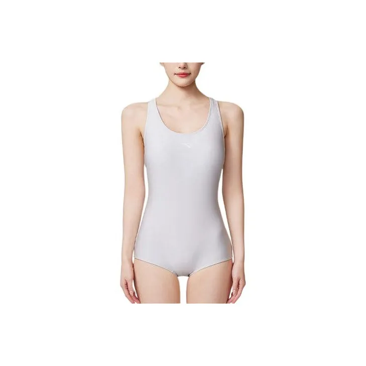 Anta One piece Swimsuit Women's Silver White