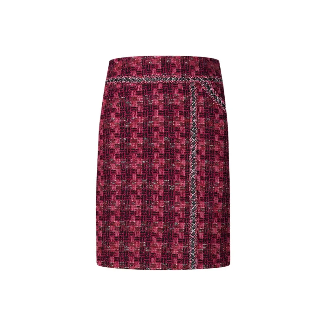 Karl Lagerfeld Повседневные короткие юбки Женские Розовый Красный Твид