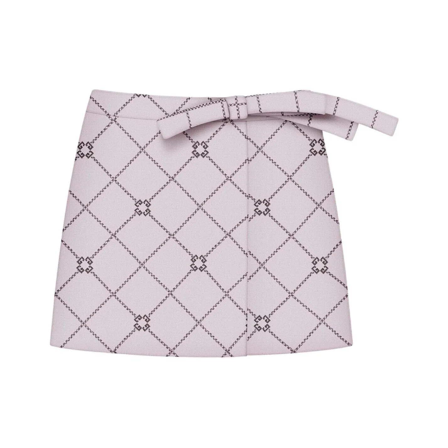 GIVENCHY FW24 Casual Short Skirts Women's Pink Gray