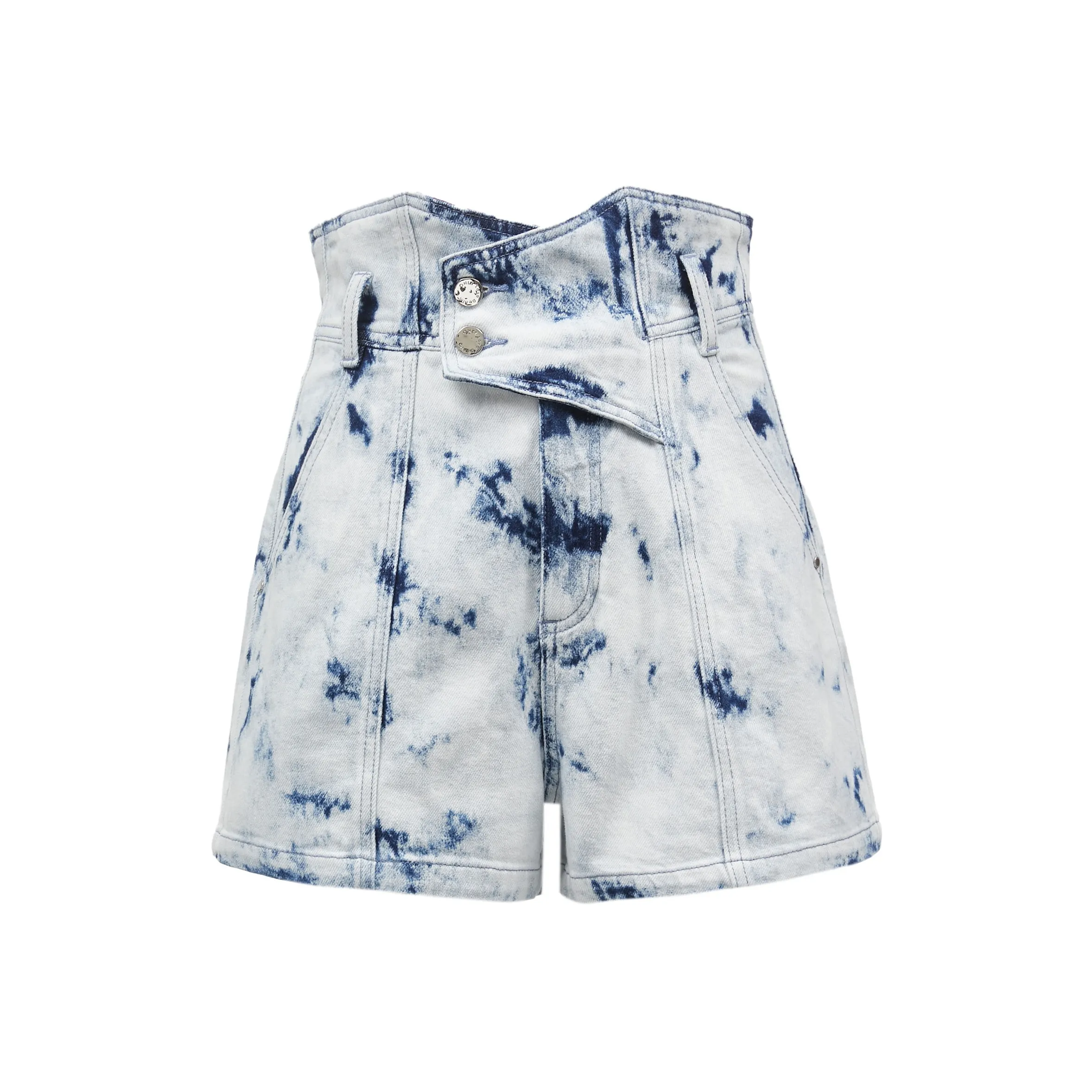 Only H3Z Деним Tie Dye Промытый Женские Джинсовые шорты