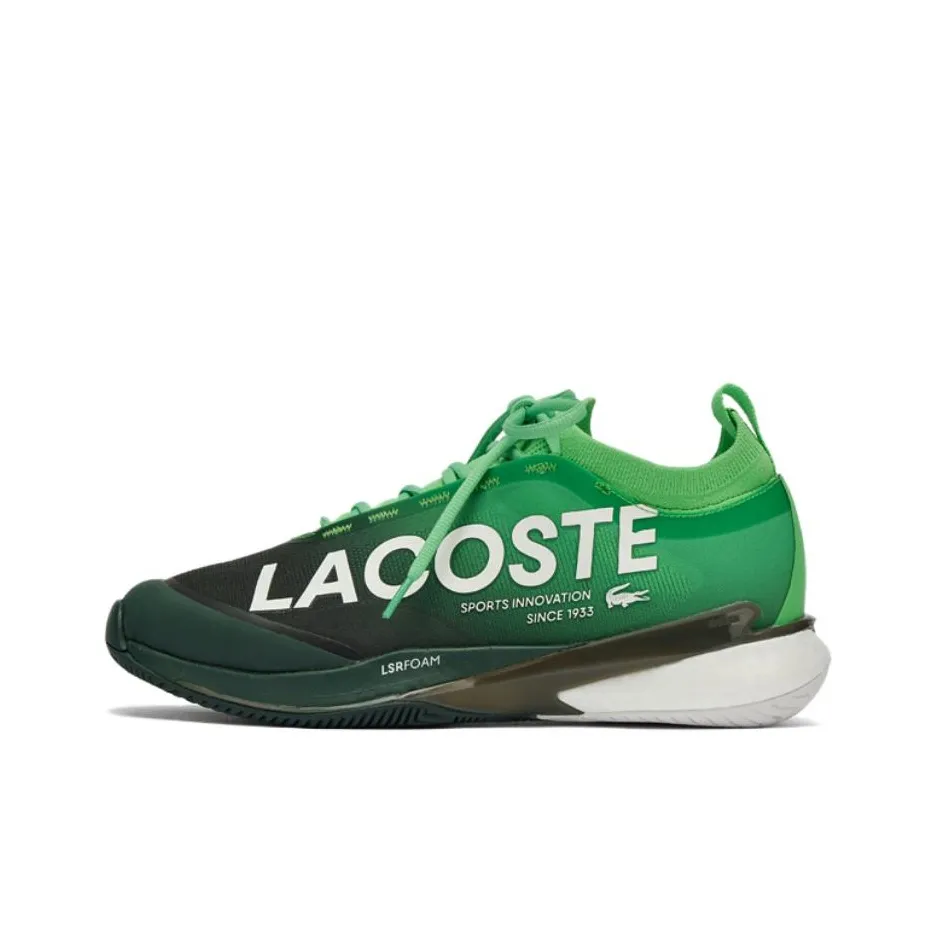 Кроссовки для тенниса LACOSTE Collaboration Slip Resistant Abrasion Resistant Low Топ Мужские Зеленые