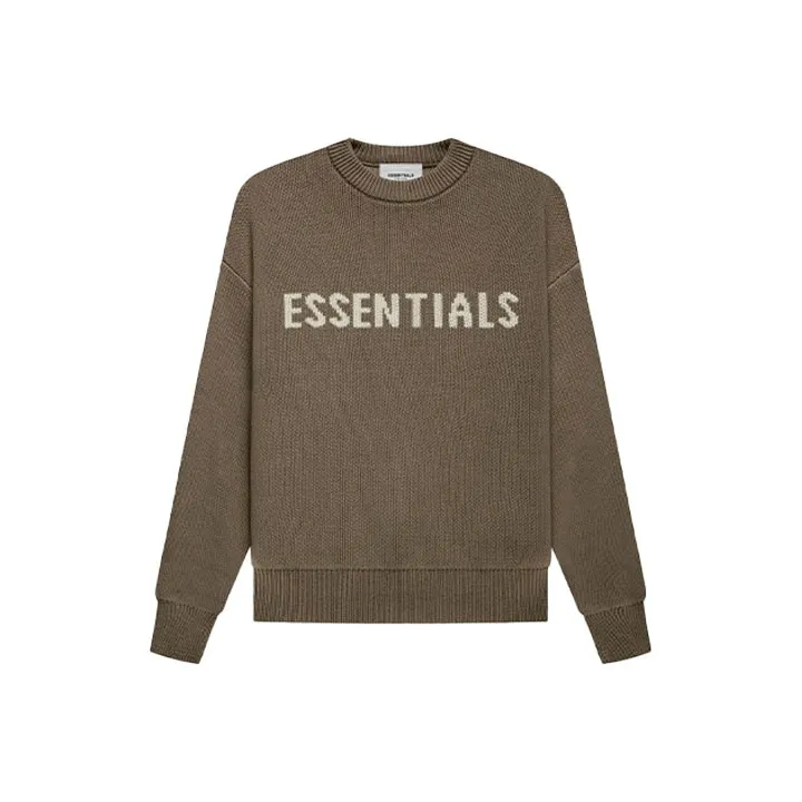 Fear Of God Essentials Свитер FW21 KIDS KNIT Пуловер Harvest Пшенично-коричневый Детский