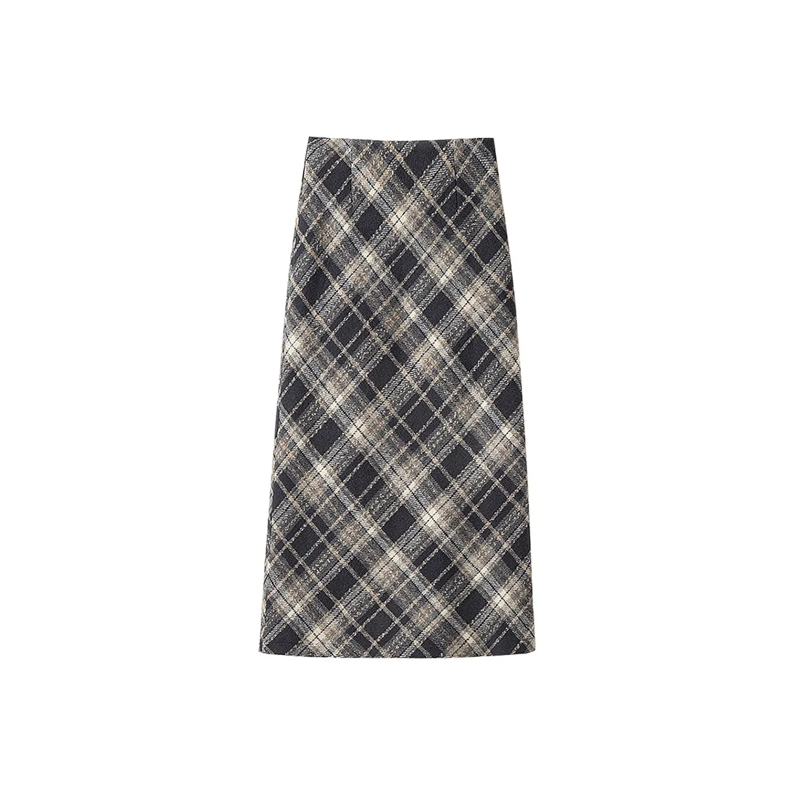 Cypress House Повседневный Длинный Юбка Женская Темно-Синяя Клетка