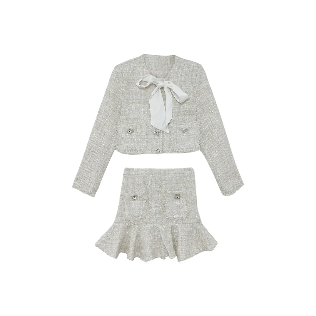 Icicofficial Комплект с юбкой Женская Белая