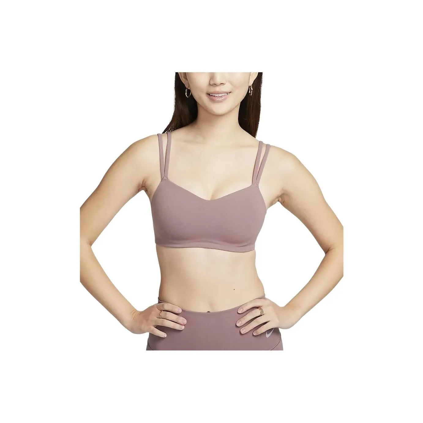 Nike Спортивное белье Женское Дымчатый фиолетовый Красный